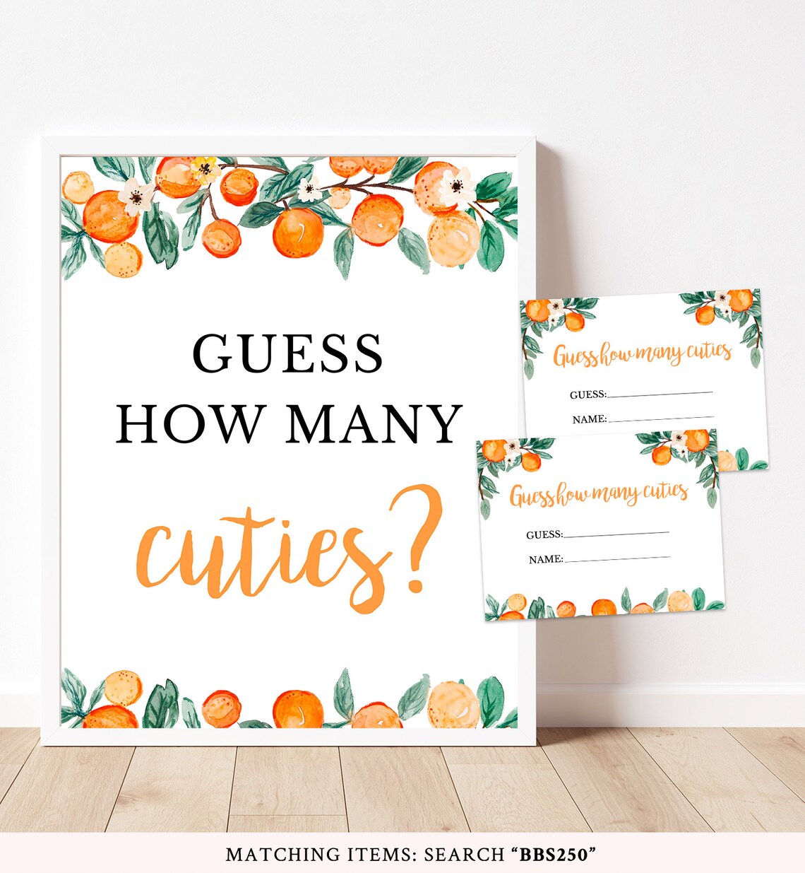 Guess How Many Cuties Little Cutie Baby Shower Guess How Many Etsy