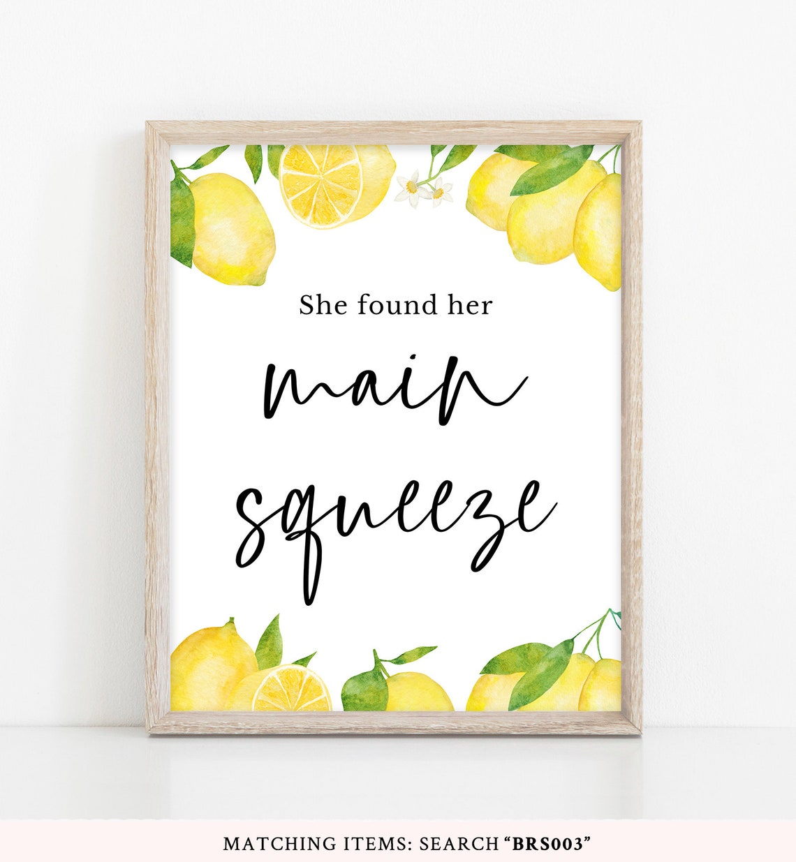 she found her main squeeze bridal shower