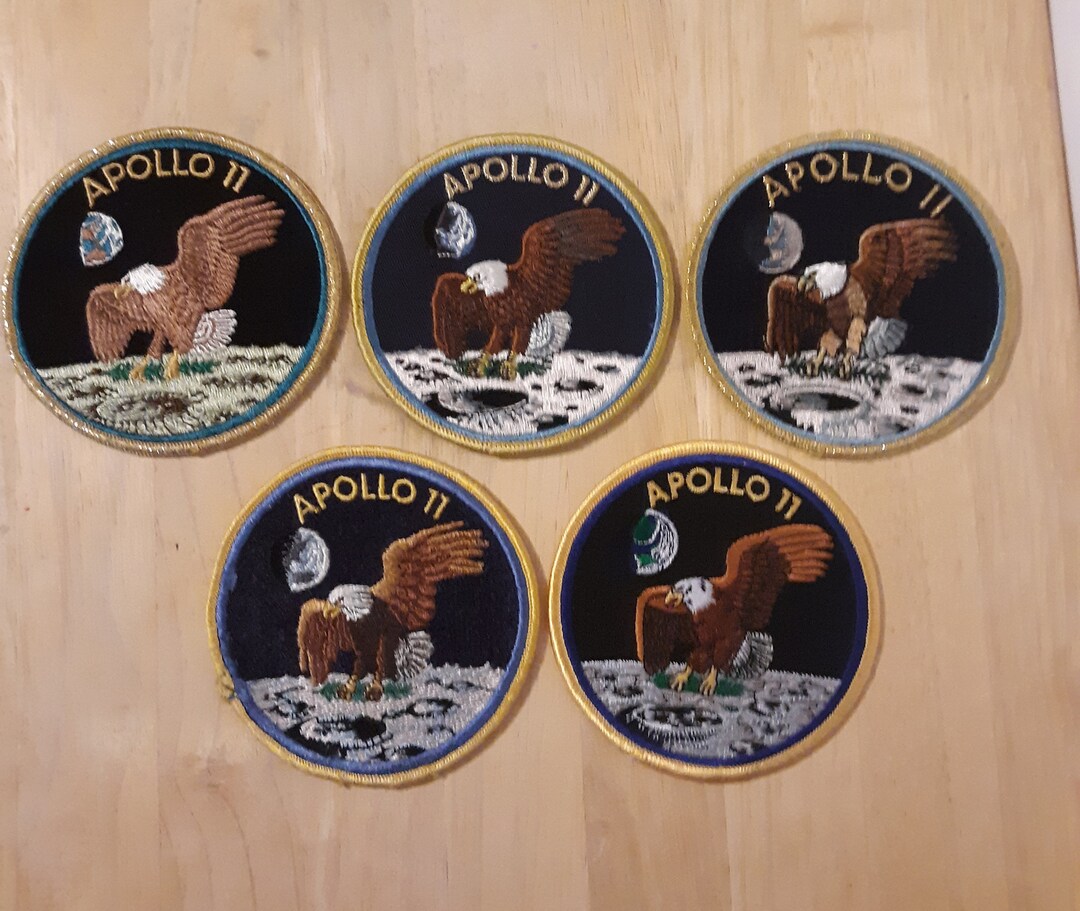Vintage Apollo 11 Patch Lot- All Were Exhibited at the American Space ...