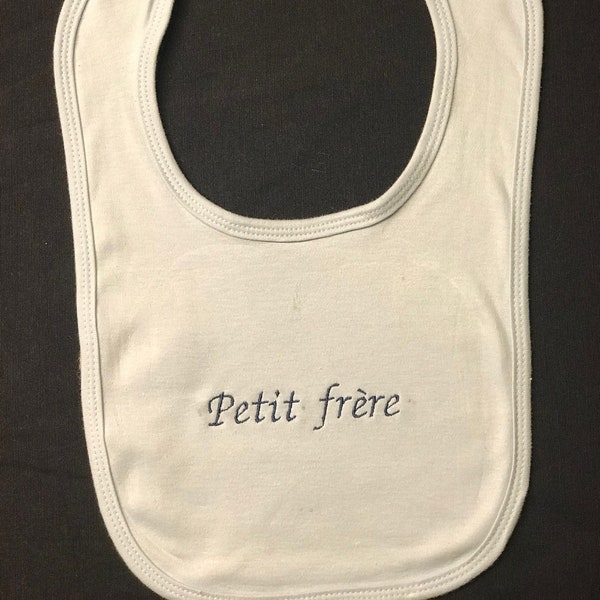 bavoir pour bébé personnalisé brodé