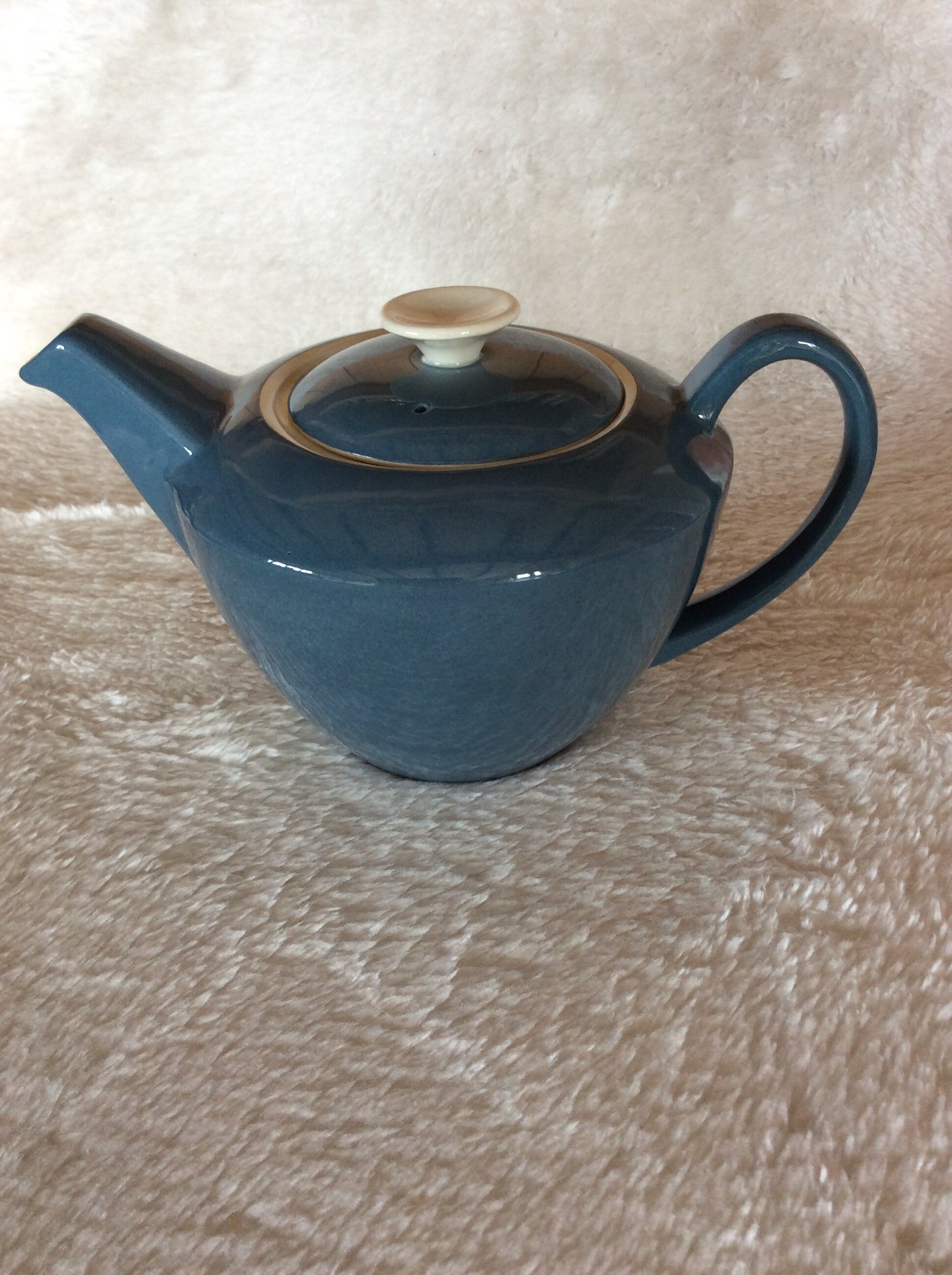 Poole Pottery Teapot Blue Moon Cameo Vintage 50s Etsy