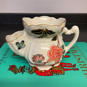 Vintage James Kent Old Foley Shaving Scuttle: Eastern Glory Floral Design