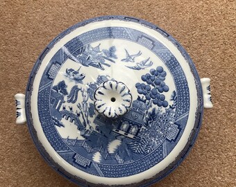Wedgwood Willow Blue & White Transferware Lidded Tureen