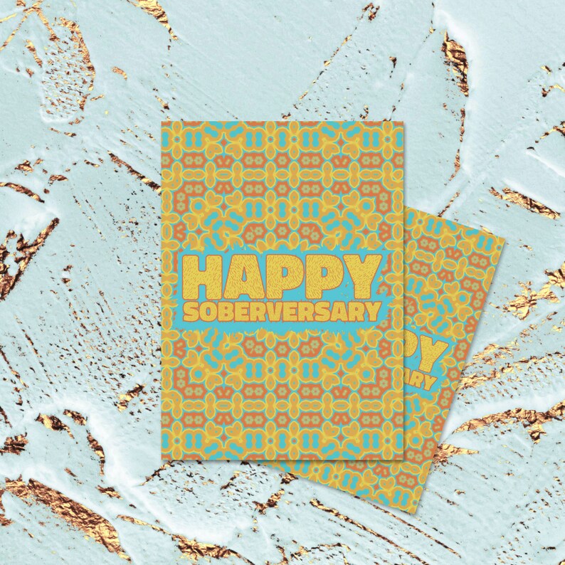Printable Sobriety Card Happy Soberversary, Alcoholics Anonymous ...