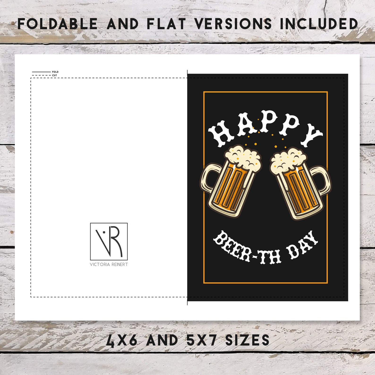 Printable Funny Beer Lover Theme Birthday Card for Him Happy Birthday ...