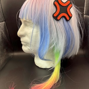Anime Angry Emotion Inspired Hair Clip Cosplay Kawaii 3D Printed