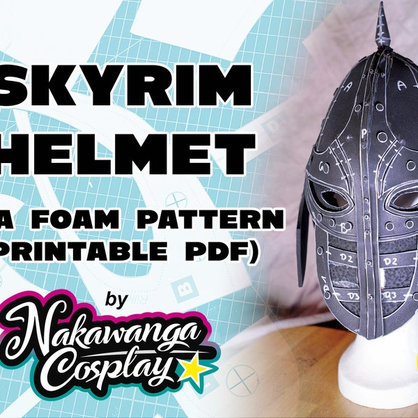 Skyrim Helmet EVA Foam Pattern (PDF) / Stormcloak / City Guard