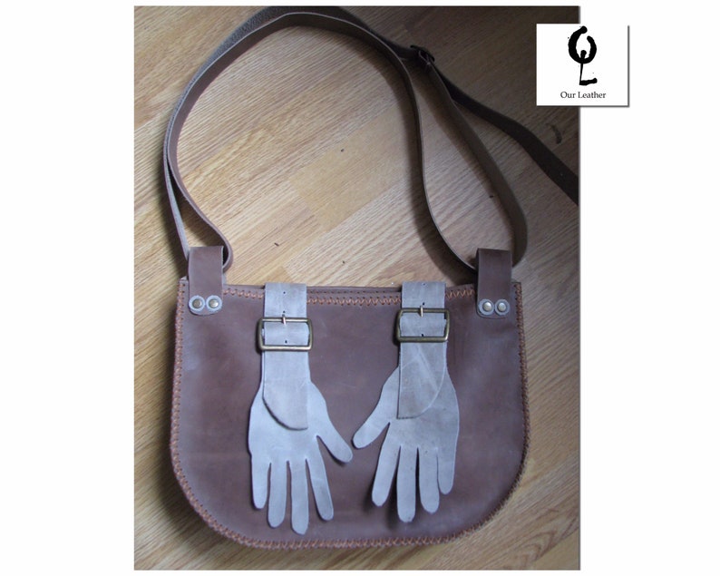 Customize leather Anniversary gift Festival Larp Cosplay Wedding Clothing Fantasy bag The FINGERS AND TOES Leather bag