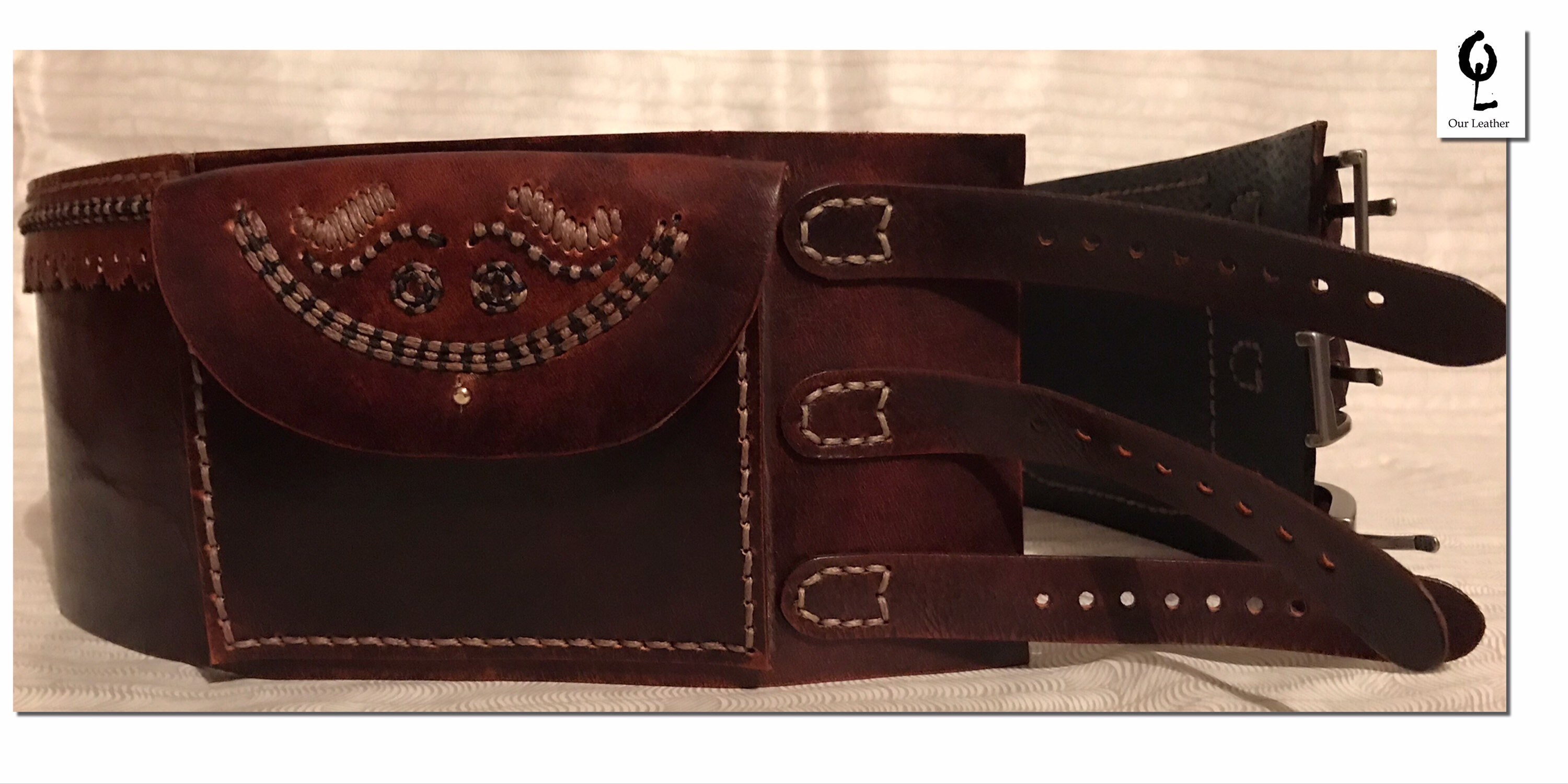 Leather KIDNEY BELT Viking wedding belt Customizable Etsy