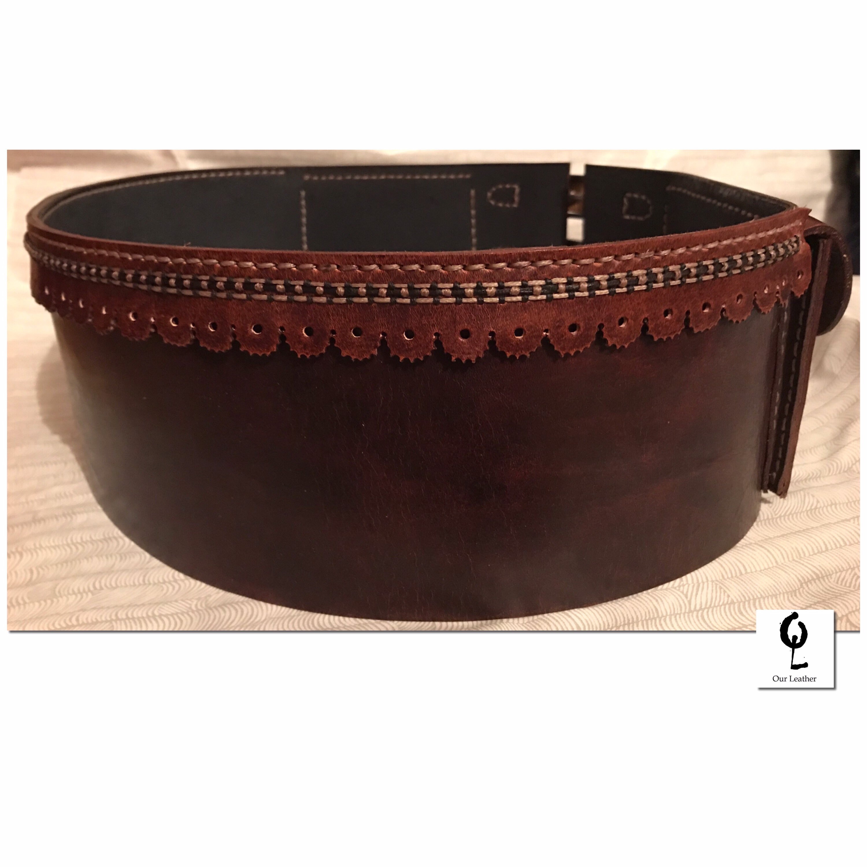 Leather KIDNEY BELT Viking wedding belt Customizable Etsy