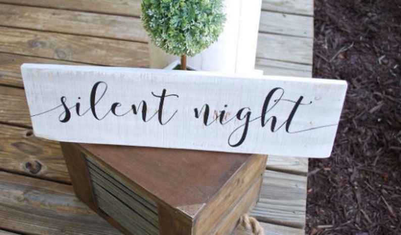 Silent Night wood sign I Christmas sign I Christmas I Christmas decor I Silent night I Holiday sign I wood signs I wall hangings