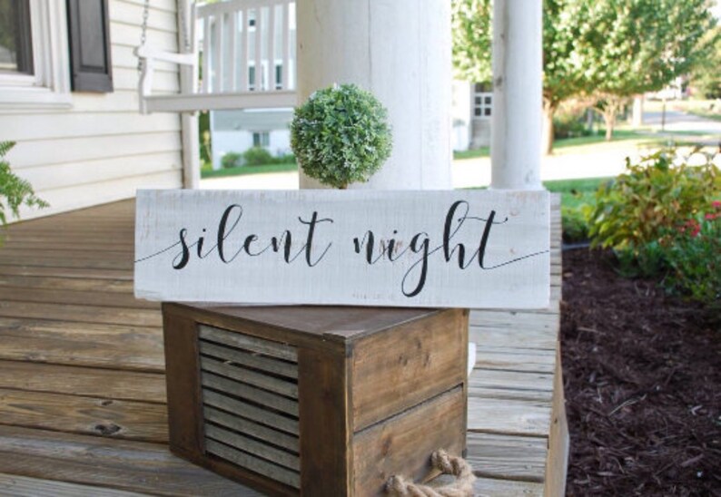 Silent Night wood sign I Christmas sign I Christmas I Christmas decor I Silent night I Holiday sign I wood signs I wall hangings