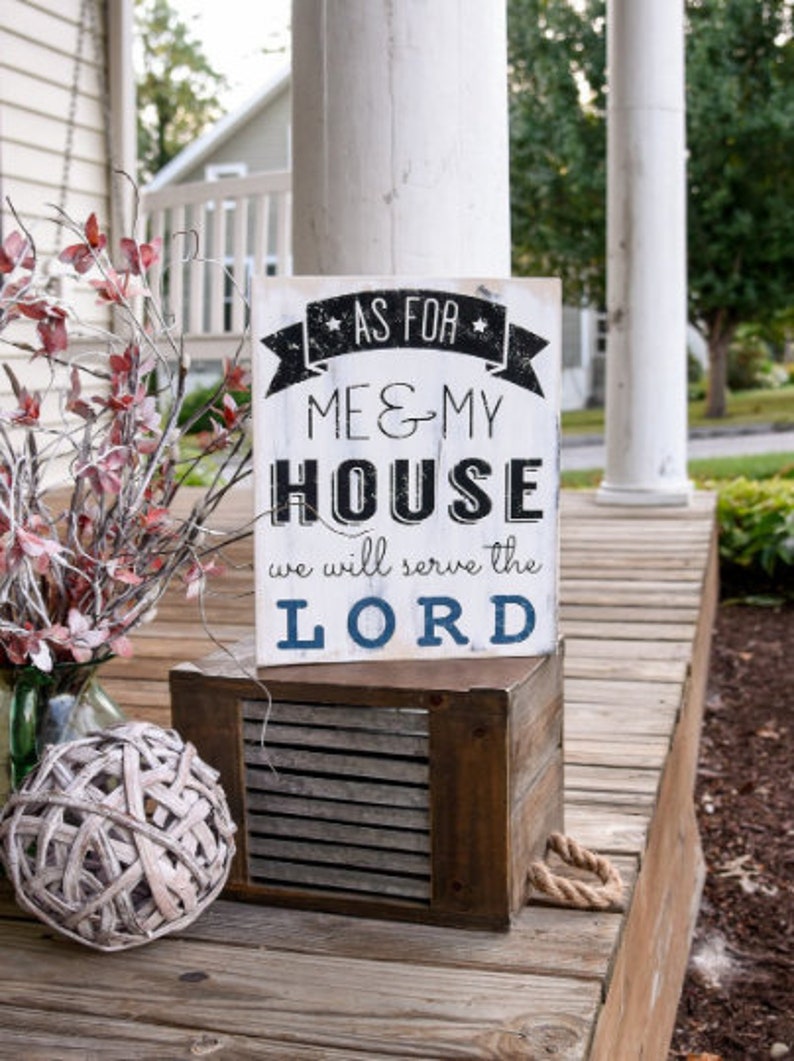 As for me and my house we will serve the lord wood sign I Religious sign I wood sign I home decor I wall hangings I wood wall art