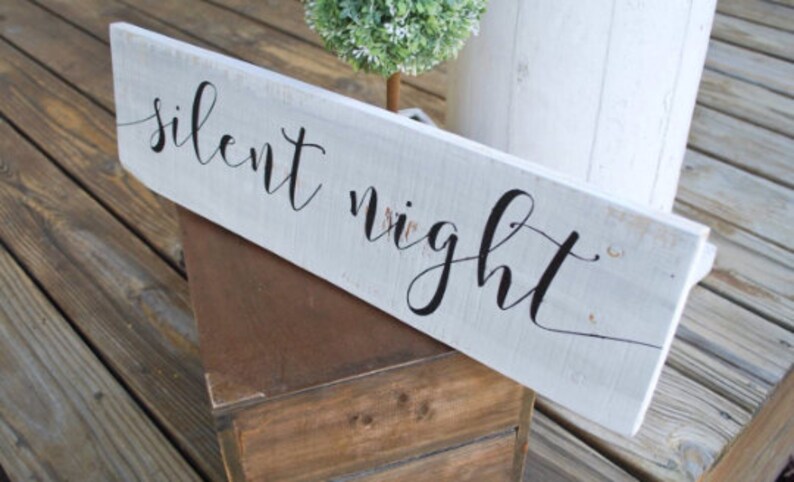 Silent Night wood sign I Christmas sign I Christmas I Christmas decor I Silent night I Holiday sign I wood signs I wall hangings