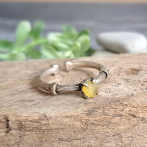 Silber Ring, Seeglas Ring, verstellbarer Ring, handgemachter Schmuck, Seaham Seeglas, einzigartiges Geschenk für sie