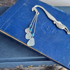 Sea Glass Book Mark, Seaglass Gift, Bookmark, Bookmark Gift, Gift For Author, Gift For Reader, Bookworm, Unique Gift, Birthday Gift For Her