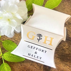 Wedding Reception favour boxes – Personalised with Couple’s Names