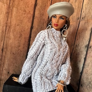 Fashion Royalty Modern Doll Fashion, Integrity Toys doll Winter Attire, Quality doll outfit, Fashion doll clothes, Doll Designer Outfit