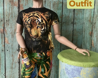 Conjunto de verano para muñeco masculino FR, moda playera para muñeco masculino Integrity, bañador tropical para muñeco HOMME, ropa para muñeco Monarch