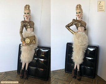 Muñecas de alta costura con clase de la realeza de la moda, moda moderna para muñecas de Integrity Toys, atuendos de diseñador para muñecas, moda de alta gama para muñecas, ropa de moda para muñecas.