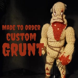 11&quot; Custom, Made to Order Amnesia The Dark Descent Grunt Monster Crochet Plush Doll