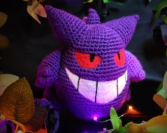 8" Crochet Grinning Ghost Plushie