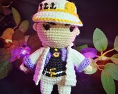 6" Handmade Crochet Chibi Doll - Jotaro