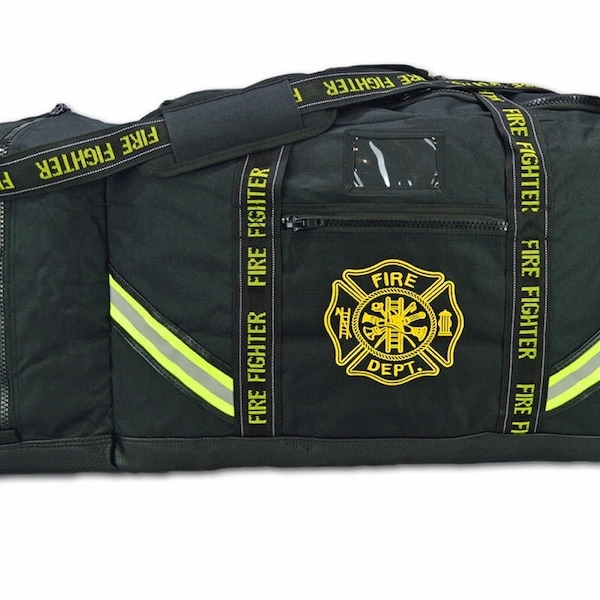 Personalized Firefighter Step-in turnout Fire Gear Bag , Custom Firefighter Gift, Personalized Name