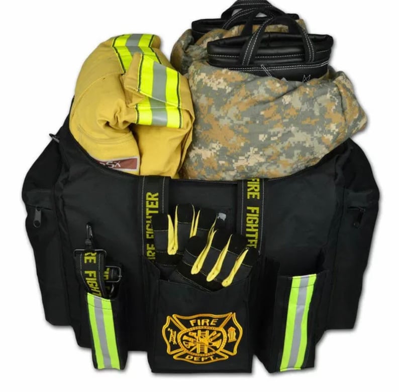Personalized Firefighter Stepin Turnout Fire Gear Bag Etsy