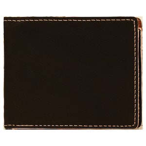 Billetera plegable para hombre, billetera personalizada, regalo para él, regalo para el padrino de boda, regalo para el esposo, billetera con monograma, billetera grabada