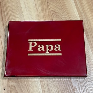 Personalized Humidor, Cigar Box, Rosewood Piano Finish Humidor,  Wedding Groomsman, Mancave Decor, Dad Gifts