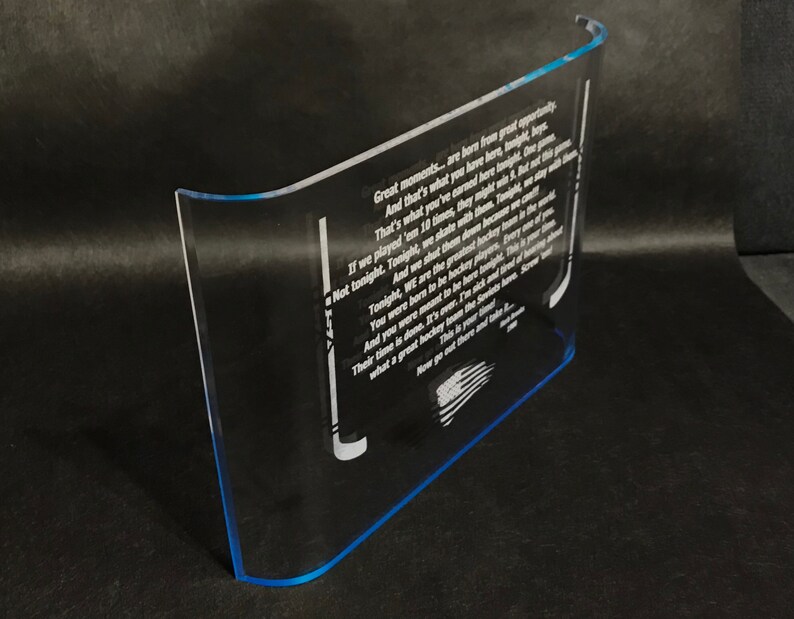 MIRACLE ON ICE Herb Brooks Pre Game Speech 1980 U.S.A. Etsy