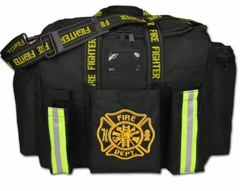 Personalized Firefighter Step-in turnout Fire Gear Bag , Custom Firefighter Gift, Personalized Name