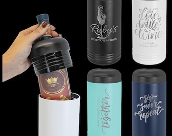 Personalized Laser Engraved Wine Chiller | Custom Wine Gift