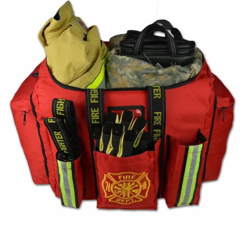 Personalized Firefighter Stepin Turnout Fire Gear Bag Etsy