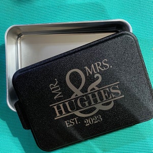 Personalized Aluminum Cake Pan: Engraved Holiday Baking Dish, Bridal Shower Gift