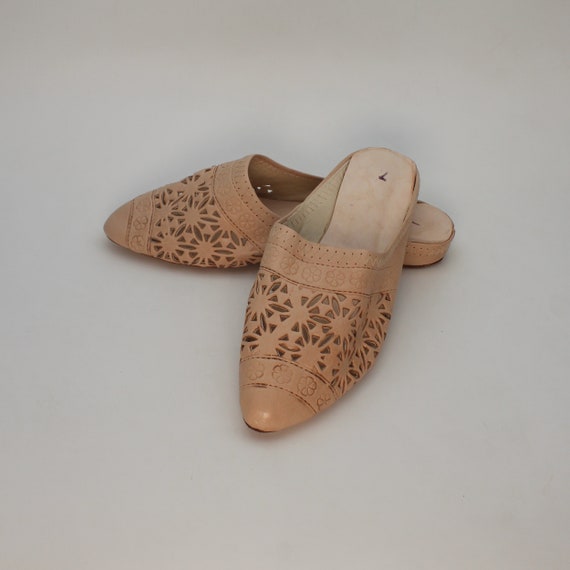 leather mule slippers womens