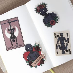 K-2SO Sticker Pack / Star Wars Stickers / K2SO Vinyl Sticker / Andor / Rogue One /  Star Wars Gifts