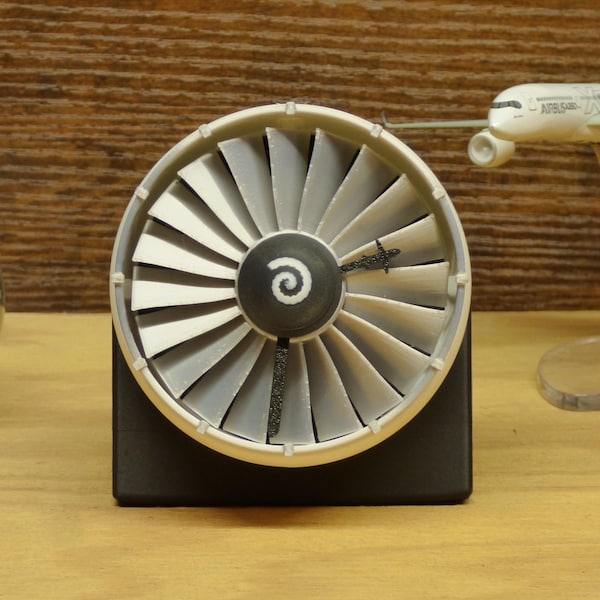 Aviation Jet Engine Desk Clock