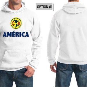 Hoodie Club America Sport Polyester Hoodie. Custom Hoodie America. Hoodie Made With Permanent Ink. Sudadera Aguilas Del America
