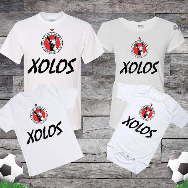 Xolos de Tijuana t shirts baby one piece bodysuit panalero toddler Family t shirts personalized. Playeras Tijuana personalizadas