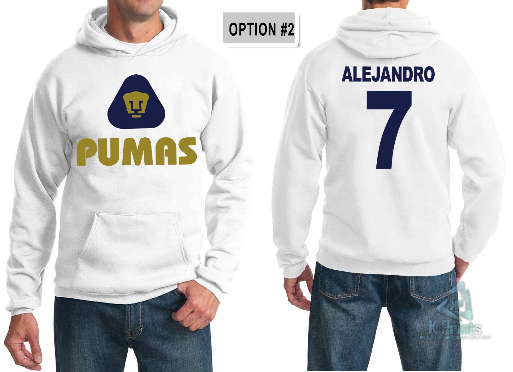 Hoodie Pumas UNAM Sport Polyester Hoodie. Custom Hoodie. Hoodie