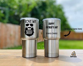 Bearded Daddy 20oz Tumbler | Personalized Father's Day Coffee Mug