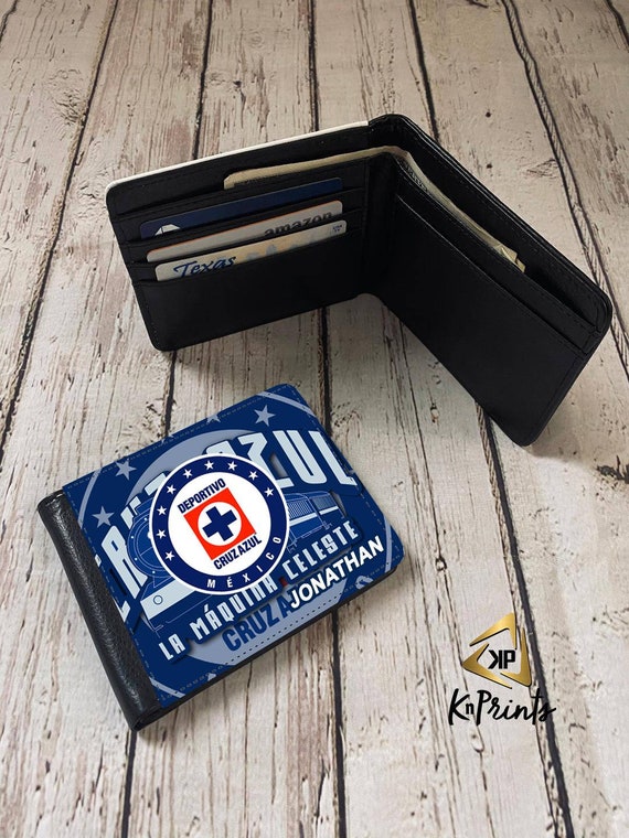 Cruz Azul Wallet | Personalized Faux Leather Wallet, Gift for Him