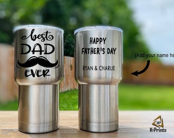 Personalized Dad Ever Tumbler | Father's Day Gift, 20oz