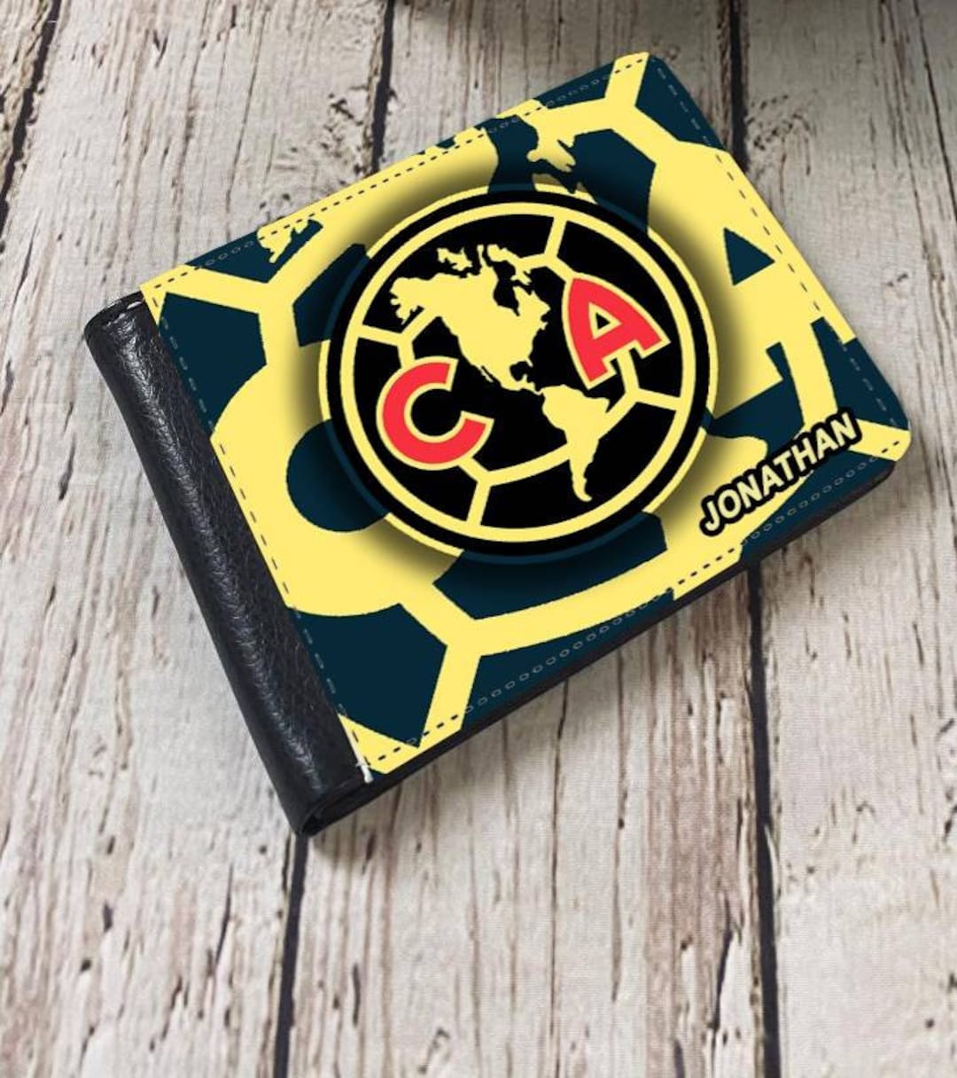 Cartera personalizada para hombre del Club Cartera  Cartera de Cartera de piel Personalizada con tu 