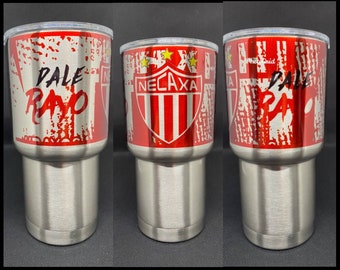Termo Rayos de Necaxa 20 oz stainless steel tumbler . Coffee cup  2020. Custom mug white and silver.