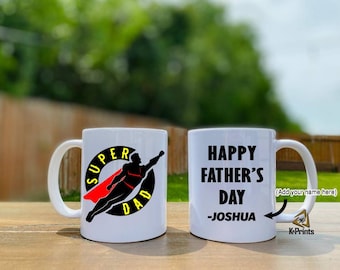 Super Dad Coffee Mug | Personalized Father's Day Gift