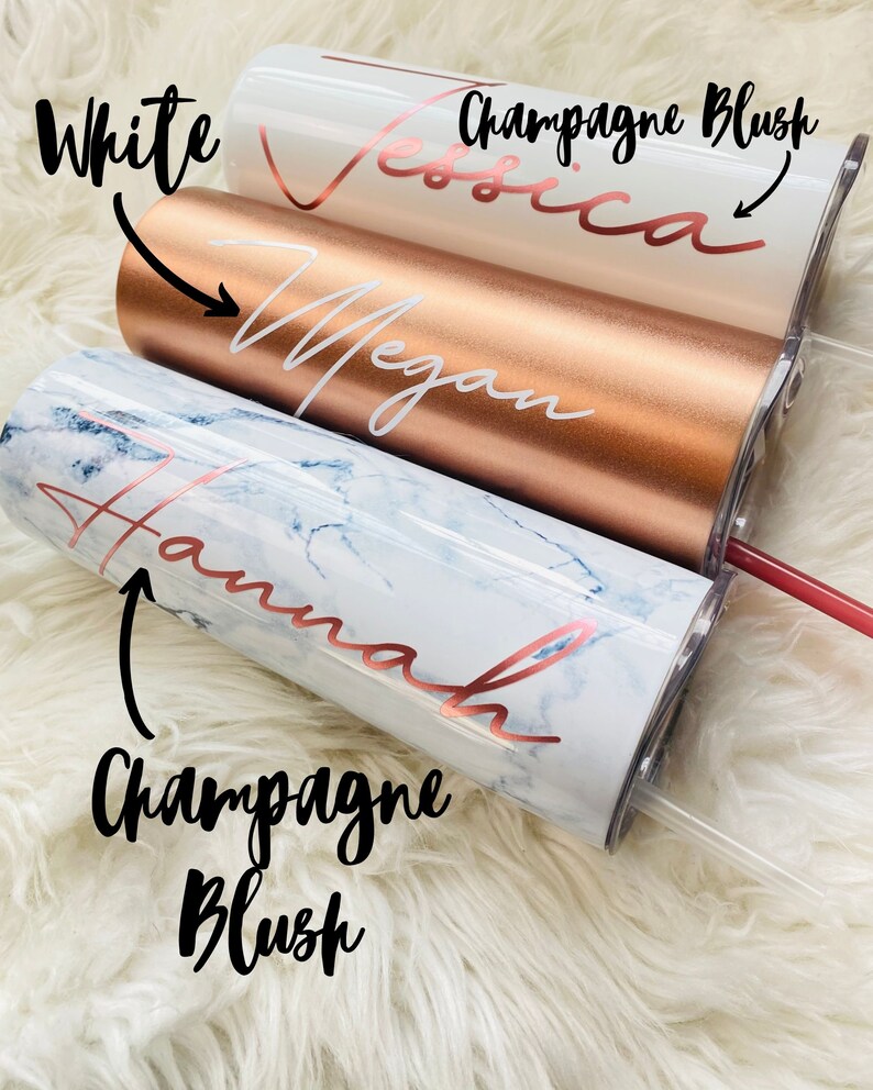 Tumbler With Lid and Straw Rose Gold & Gold Leopard Etsy