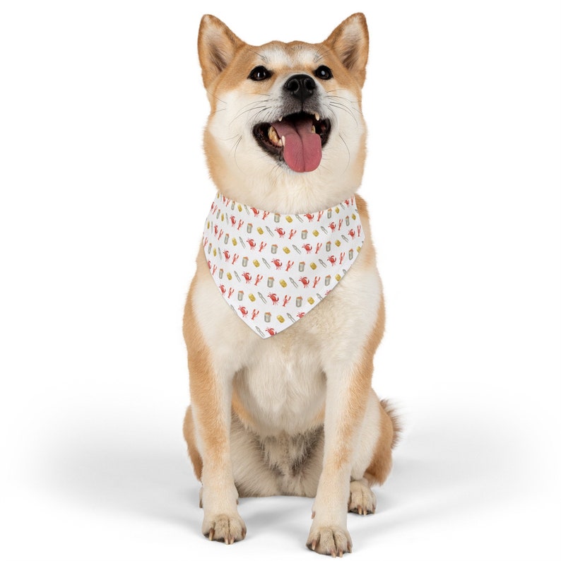 Bandana dla psa, gotowanie raków, prezent dla zwierząt z południa, Nowy Orlean, Nola zdjęcie 4
